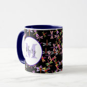 カラフルトンボのパーソナライズされたマグカップ マグカップ (正面左)