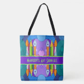 カラフルトートバパーソナライズされたッグ トートバッグ (正面)