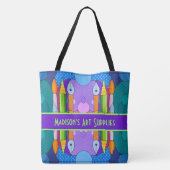 カラフルトートバパーソナライズされたッグ トートバッグ (裏面)