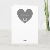 カラフルドットハートトゥルー ラブ アート ヴァレンタイン カード (裏面)