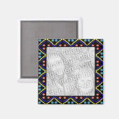 カラフルドット写真枠 マグネット (正面/裏面)