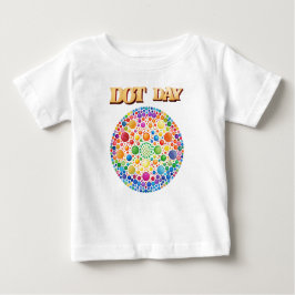 カラフルドット お祝い ベビーTシャツ