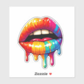 「カラフルドリップリップ」ステッカー シール (シート)