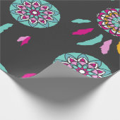 カラフルドリームキャッチャー包装紙 ラッピングペーパー (角)