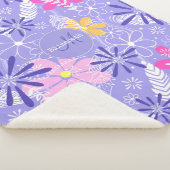 カラフルドードルフローラボホ羽パパイズ シェルパブランケット (3/4)