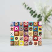 カラフルドーナツはがき ポストカード (スタンド正面)