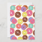 カラフルドーナツファースト誕生日招待状 招待状 (裏面)
