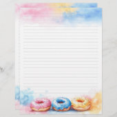 カラフルドーナツ文房具の裏打ち (正面/裏面)