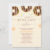 カラフルドーナツ10代のスウィート15キンセアニラ 招待状 (正面)