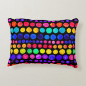 カラフルド絵を描ットのパターン アクセントクッション (裏面)