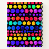 カラフルド絵を描ットのパターン ノートブック (裏面)