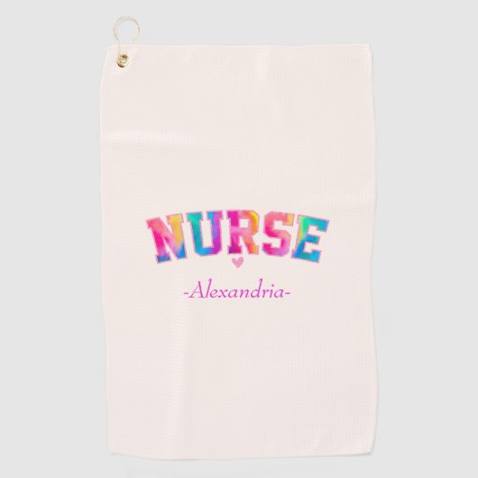 カラフルナース ゴルフタオル (正面)