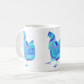 カラフルニワトリかわいい農園絵画動物 コーヒーマグカップ (正面左)