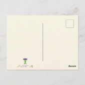 カラフルニワトリかわいい農園絵画動物 ポストカード (裏面)