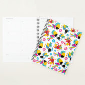 カラフルニンジン、熱帯のニンジン、鳥、花 プランナー手帳 (ディスプレー)