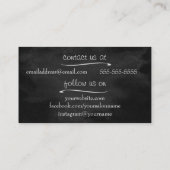 カラフルネイルサロンレインボーアンドブラックロココ 名刺 (裏面)