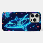 カラフルネオンシャーク iPhoneケース (裏面横)