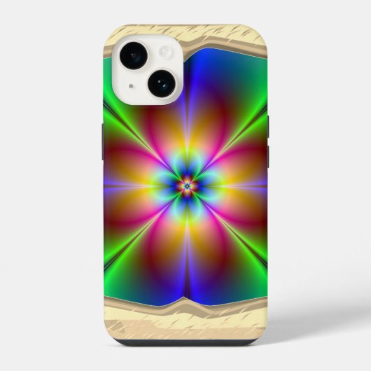 カラフルネオンデイジー iPhoneケース (裏面)