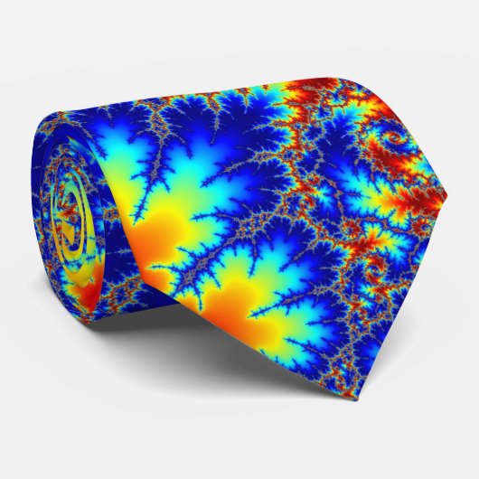 カラフルネックタイMandelbrot ネクタイ (ロール)