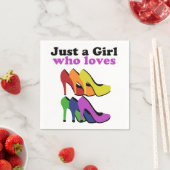 カラフルハイヒール スタンダードカクテルナプキン (インサイチュ)