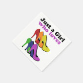 カラフルハイヒール スタンダードカクテルナプキン (角)