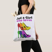 カラフルハイヒール トートバッグ (クローズアップ)