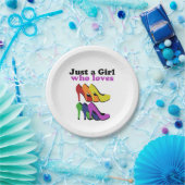 カラフルハイヒール ペーパープレート (パーティー)