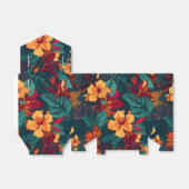 カラフルハイビスカス、イエローオレンジグリーンフローラ フェイバーボックス (折り畳みなし)