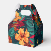 カラフルハイビスカス、イエローオレンジグリーンフローラ フェイバーボックス (裏面サイド)