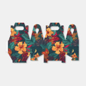 カラフルハイビスカス、イエローオレンジグリーンフローラ フェイバーボックス (折り畳みなし)