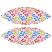 カラフルハイビスカス、花のパターン アメリカンフットボール (パネル)