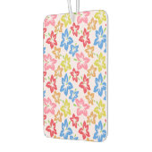 カラフルハイビスカス、花のパターン カーエアーフレッシュナー (左)