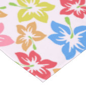 カラフルハイビスカス、花のパターン テーブルクロス (アングル)