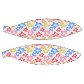 カラフルハイビスカス、花のパターン バスケットボール (パネル)