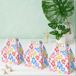 カラフルハイビスカス 花のパターン フェイバーボックス