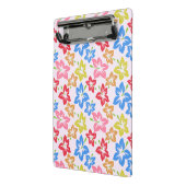 カラフルハイビスカス、花のパターン ミニクリップボード (アングル2)