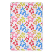 カラフルハイビスカス、花のパターン ミニクリップボード (裏面)