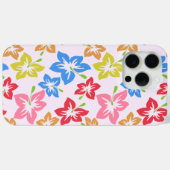 カラフルハイビスカス、花のパターン Case-Mate iPhoneケース (裏面 (横))