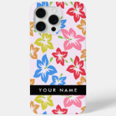 カラフルハイビスカス、花の模様、お名前 Case-Mate iPhoneケース (裏面)