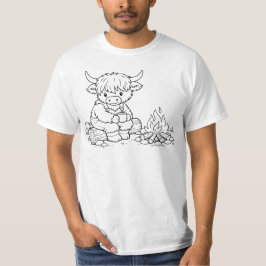 カラフルハイランドキャトルTシャツ キャンプファイア Tシャツ