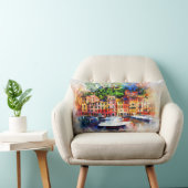 カラフルハウスオンザレイク装飾用クッション ランバークッション (椅子)