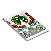 カラフルハクナマタタグラフィティアートプリント ノートブック (右側)