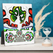 カラフルハクナマタタグラフィティアートプリント フォトプラーク (側面)