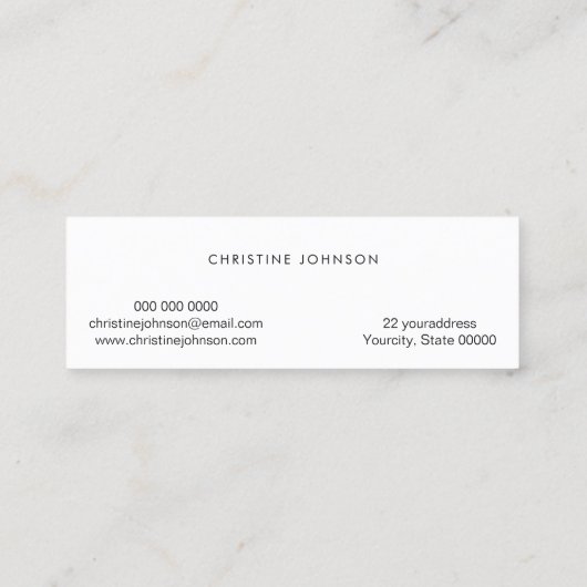 カラフルハサミフェイクオングリッターパステル スキニー名刺 (裏面)