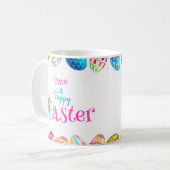 カラフルハッピーイースターエッグコーヒーマグ コーヒーマグカップ (正面左)