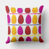 カラフルハッピーイースター卵パターン クッション (裏面)