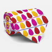 カラフルハッピーイースター卵パターン ネクタイ (ロール)