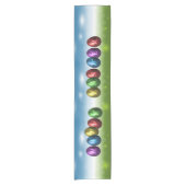 カラフルハッピーイースター卵 ショートテーブルランナー (正面)