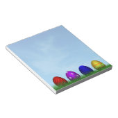 カラフルハッピーイースター卵 ノートパッド (アングル)