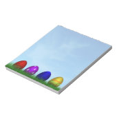 カラフルハッピーイースター卵 ノートパッド (回転)